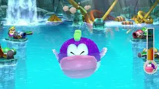 Mario Party 10 minigame: Mega Cheep Chomp's Shell Shock 60fps