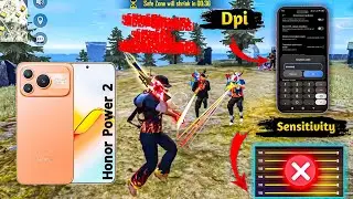 Honor Power 2 Free Fire Sensitivity+DPI+Headshot Settings