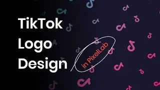 TikTok Logo design in PixelLab 