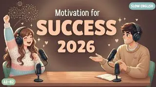 Motivation For Success 2026 | Slow English Shadowing Practice (A1&ndash;B2)