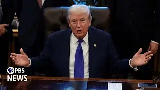 WATCH: Trump says he's not ripping down&nbsp;Kennedy Center, 'we're using the structure' to renovate