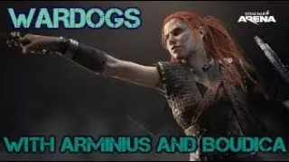 Arminius and Boudica with wardogs Total War: Arena gameplay