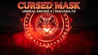 Unreal Engine 5: Cursed Mask FX - Crafting Skull, Glowing Rings & Red Smoke with Niagara