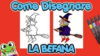 Disegni di Natale: La Befana con Scopa - Tutorial per Tutti