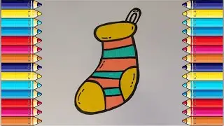 How to Draw a Cute Christmas Stocking #miltondrawings