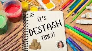 REPLAY - Part 1 - 🧹✨ LIVE Destash Party! | See What I'm Clearing Out from My Craft Room! 🎨📦