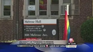 University of Tennessee to remove post about gender neutral pronouns