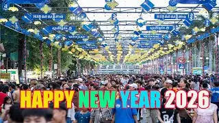 Chaktomuk walk street on theNew year 2026 #hengteng  #new year 2026