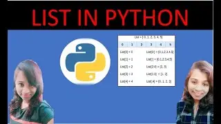 LIST IN PYTHON II BASICS IN PYTHON PART 1 II PYTHON PROGRAMMING
