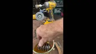440 Valve Spring used as a Bar table handle