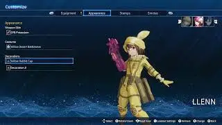 Sword Art Online Fractured Daydream Yellow Desert Battlewear and Yellow Rabbit Cap