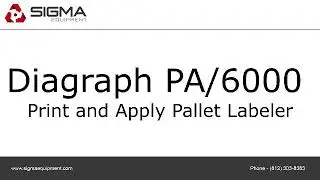 Diagraph PA/6000 Print and Apply Pallet Labeler.