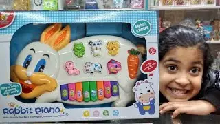 Rabbit Piano Musical Toy | Animals Sounds and Flash Light.
