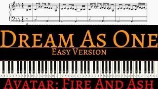 Miley Cyrus - Dream As One (From Avatar: Fire And Ash) | EASY piano cover by Pianotato
