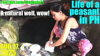 These Filipino Peasants Fetch Water from a Natural Well. Life of the Poor in the Philippines. Pinas!