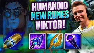 HUMANOID CHILLING WITH VIKTOR NEW RUNES! - FNC Humanoid Plays Viktor MID vs Twitch! | Preseason 2022