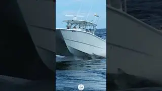 Freeman cutting thru the waves coming into Boca Inlet #travel #boating #fishing #fun #fishinglife