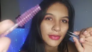 ASMR FAZENDO SUA SOBRANCELHA 💤