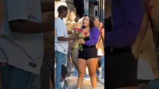 Giving Cute Girls Roses 🌹 #youtubeshorts #entertainment #trending