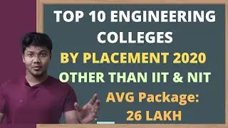 TOP 10 Engineering Colleges by Placement 2020 Other Than  IIT and NIT in India
