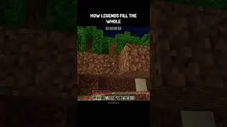 How legends fill the hole 🥀 #minecraft #mixtape