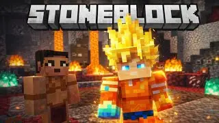 My friends and I play Minecraft, but it's only stone. - Minecraft StoneBlock