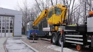 Pojazd techniczny MPK SA w Krakowie do wkolejania i holowania tramwajów