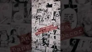 Anime Manga Panel Wall Decor #anime #onepiece #shorts
