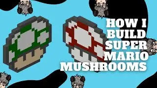 Habbo Building Designs: How I Build Super Mario Mushrooms On Habbo | Habbo Pixel Art