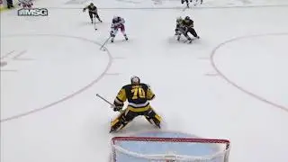 Igor Shesterkin makes great pass on Kreider's goal vs Penguins in game 6 (2022)
