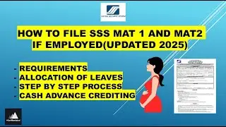 PAANO MAG APPLY NG SSS MATERNITY BENEFIT MAT 1 AND MAT 2 2025 | HOW TO APPLY SSS MATERNITY BENEFITS