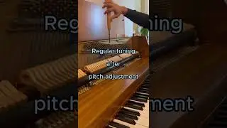 Really out of tune piano!  Before and After