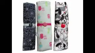 &hearts; Handmade MakeUp Brush Rolls &hearts;