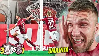 RAPID BUCURESTI UMILESTE CFR CLUJ IN DERBY-UL VISINIU !!!