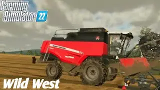 Soybeans Or Cron Harvesting With 2 Combines Wild West Farm Timelapse Ep 38 FS22