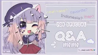 ꒰ Q&A Meme ☆彡 | 70k Special&nbsp;ׂׂૢ་༘࿐