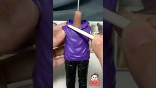 Creative Diy Art🤩 Making Statue by Polymer clay🗿 #Shorts