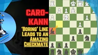 Exchange Caro-Kann Finished With a Beautiful Checkmate!