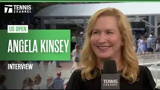 Angela Kinsey from the Office is a big tennis fan | TC Live