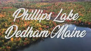 Phillips Lake Dedham Maine Fall Colors Autum Lucerne Inn DJI Mavic 2 Pro Drone 4k Bing Err