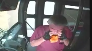 Video captures Albuquerque bus driver eating behind the wheel