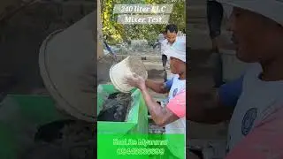 240L (liter) CLC Mixer Test by EcoLite Myanmar