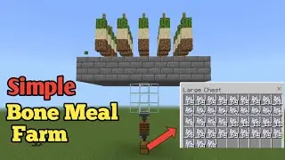 Cara Membuat Automatic Bone Meal Farm - Tutorial Minecraft Indonesia ~CraftMine