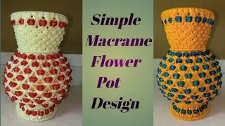 Macrame Flower Pot 2023||New Simple design Macrame Flower Pot|| #viral #shorts #macrame