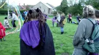 Avebury Stone Circle Beltane 2010 Dawn - The new Stag Lord takes over from the old.MPG