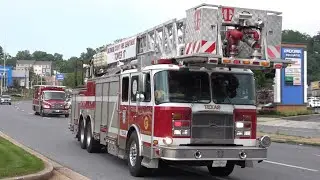 Baltimore County Fire Department Utility 17 W/ Boat, Tower 17 & Medic 17 Responding