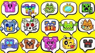 All Robot Chestes With Emotes & Skin Super Bear Adventure Gameplay Walkthrough