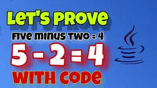 how to prove five minus two equals to 4  by telugu programming tutorials learning successfully