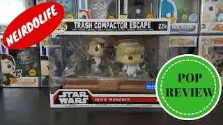 STAR WARS MOVIE MOMENTS TRASH COMPACTOR ESCAPE LUKE LEIA WALMART EXCLUSIVE FUNKO POP UNBOXING REVIEW