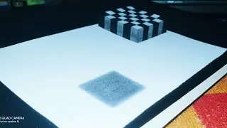 3D Illution | How To Draw 3D Anamorphic Illusion | By Kay D Arts